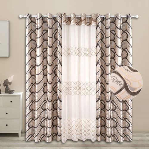 Generic Lot de 03 rideaux élégant pour maison