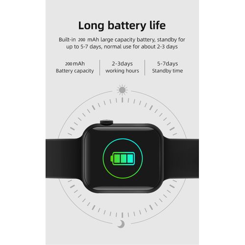 Fashion Montre Connectée - Bluetooth - Noir - image 4