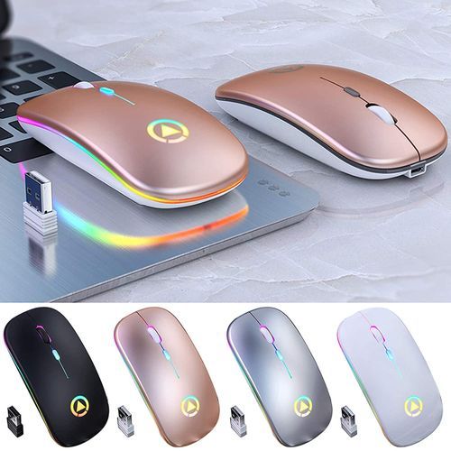 Souris sans fil rechargeable 2 en 1