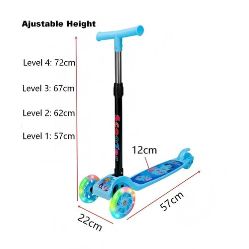 Generic Trotinette pliable pour enfant à 3 roues - image 3