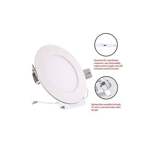 Generic Plafonnier Ampoule LED- Rond 6W - Blanc - Prix pas cher