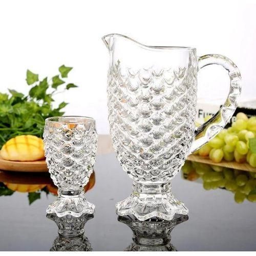 Generic Carafe avec 6 Verres - Service à Boisson en Verre Transparent - image 3