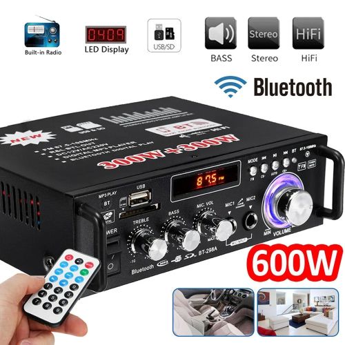 Generic Amplificateur Audio HIFI Bluetooth - Prix pas cher