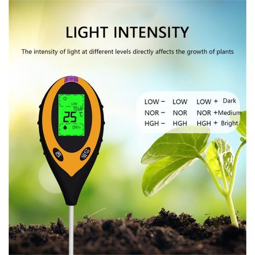 RZ96 Mini Sol PH Humidité Mesure PH Mètre Moniteur Hygromètre Jardinage  Plante Agricole Testeur D'humidité