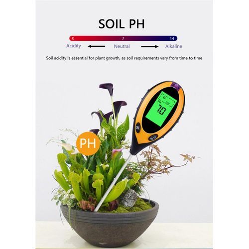 Generic 4 En 1 Numérique PH Mètre Moniteur D'humidité Du Sol Température  Testeur De Lumière Du Soleil Pour Les Plantes De Jardinage Agriculture Avec  Lumière Noire - Prix pas cher