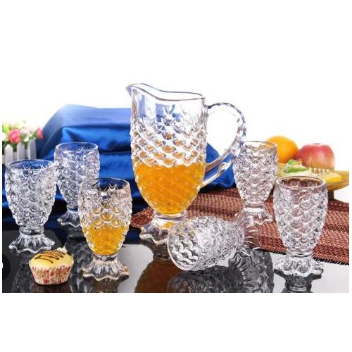Generic Service à Jus en Verre – Carafe + 6 Verres Élégants - image 2