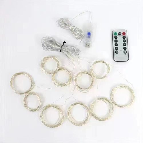 Kingnote 3m X3m Interior String Lights Led Copper Wire Usb Remote Control Colorful Christmas Decoration Curtain Lights - image 8