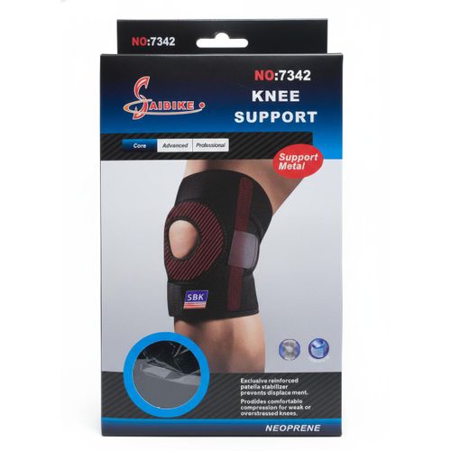 product_image_name-Generic-Genouillère de Soutien Professionnelle Néoprène Modèle 7342 - Renforts Métalliques & Stabilisateur Rotulien - Compression Thérapeutique, Idéale Sport (Course, Basket)-1