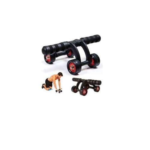 product_image_name-Generic-4 Roues Ab Roller Multifonctionnel Portable Trainer -Noir-2
