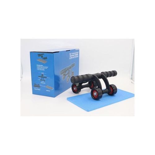 product_image_name-Generic-4 Roues Ab Roller Multifonctionnel Portable Trainer -Noir-3