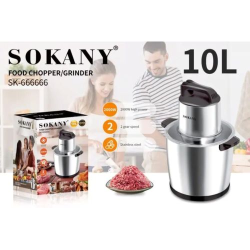 product_image_name-Sokany-Mixer Foutou - Hachoir électrique avec moteur 2000 W et capacité 10 L-1