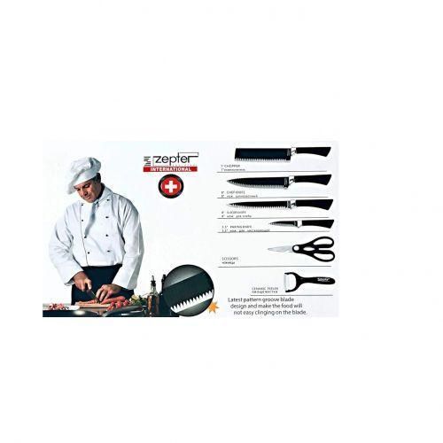 product_image_name-Generic-Lot De 6 Couteaux En Acier Inoxydable Avec Poignée En Silicone-3