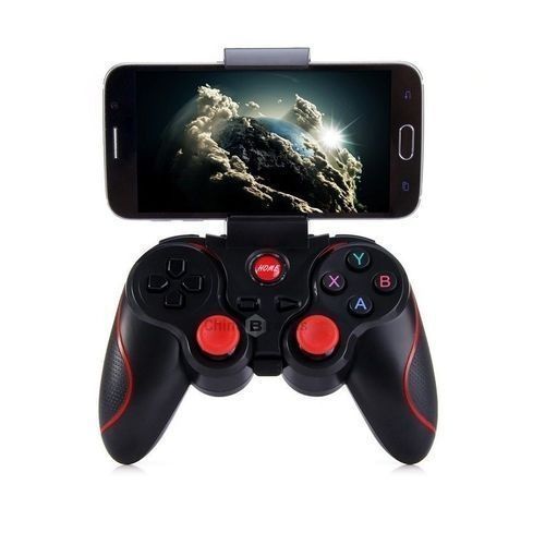 Generic Manette De Jeu Bluetooth - Compatible SmartPhone/PS4/Xbox - Noir +  Support Smartphone Offert - Prix pas cher
