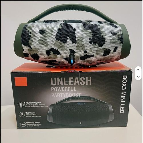 SMART TECHNOLOGY Enceinte portable BOX3 MINI RGB sans fil Bluetooth 5.2 Multicolore
