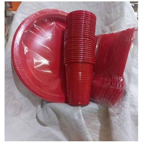 product_image_name-Generic- Assiettes- Cuillères et Gobelets Jetables (Ensemble /Service De Table)  Lot De 25 -1