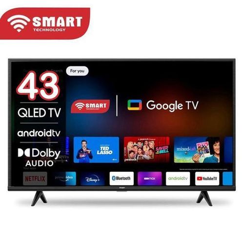 SMART TECHNOLOGY  TV LED 43 Pouces Décodeur Intégré-WIFI-Android + Support Mural Offert 24 Mois De Garantie.
