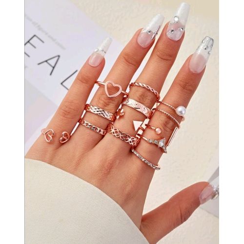 Bague rose gold pas cher on sale