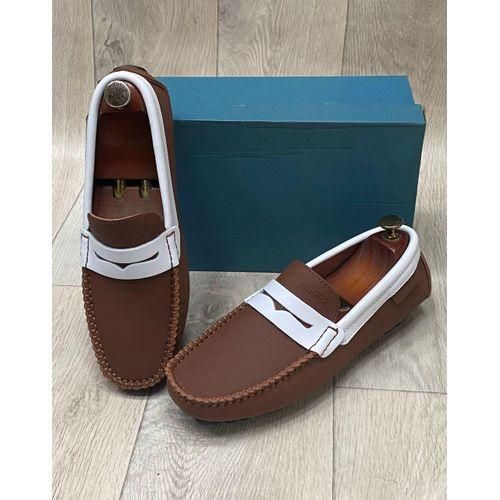 product_image_name-Fashion-Chaussures - Baladeuse Tendance pour Homme - Revêtement style cuir résistant - Maron - Confort & Style-1