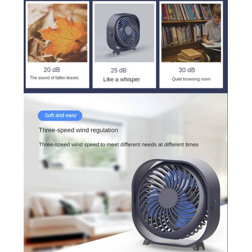 Generic Ventilateur à main rechargeable avec 2 vitesses personnelles à prix  pas cher