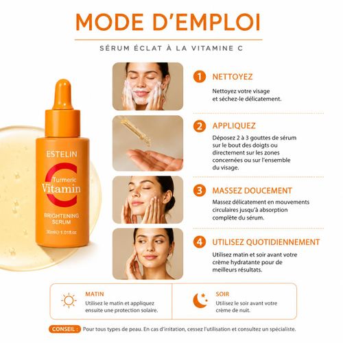 Estelin  Serum Éclat Visage – Sérum Hydratant et Unifiant - image 4