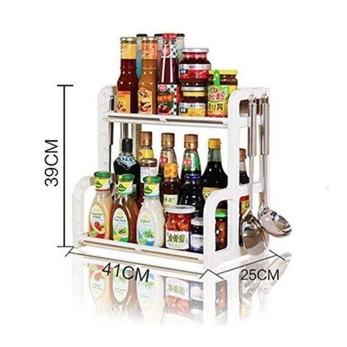 Generic Chic Étagère de rangement multifonctionnelle à 2 niveaux, adaptée sous l’évier - image 3