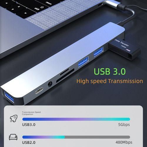product_image_name-Generic-Expanseur USB C 8 en 1, Hub USB 3, Répartiteur Type C, Station d'accueil multiports Type C-5