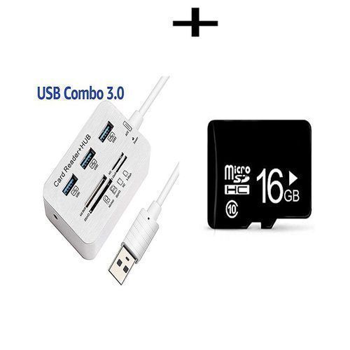 Lecteur De Carte Mémoire Micro SD/TF 3 En 1 USB 2.0 Type C Lecteur