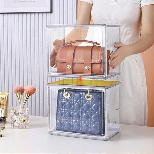 product_image_name-Generic-Vitrine Transparente En Acryl Pour Rangement, Décoration, Présentation, Grand Cube Pour Objets De Collection, Figurines Miniatures, Protection Anti-Poussière-1