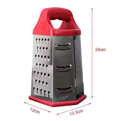 product_image_name-Generic-Râpe de Cuisine Multifonction 6 Faces en Acier Inoxydable - Poignée Ergonomique et Base Antidérapante-4