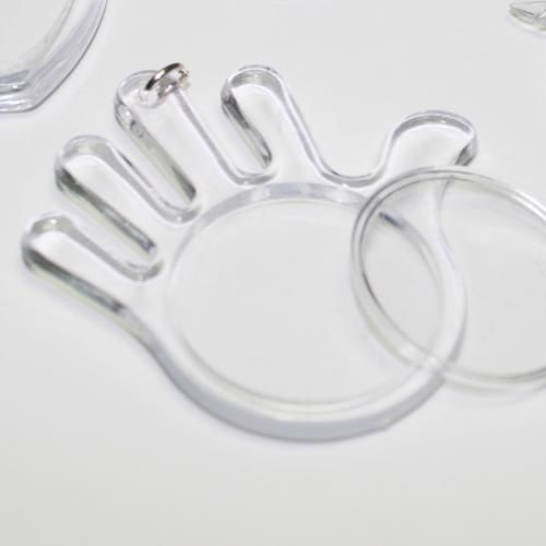 Generic Porte-clés transparent 50 pièces
