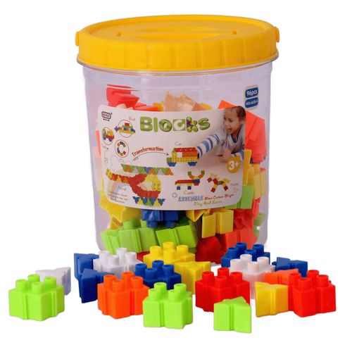 Generic Block Lego Transformation 96 Pcs Pour Enfant +3 ANS - Multicolore -  Prix pas cher