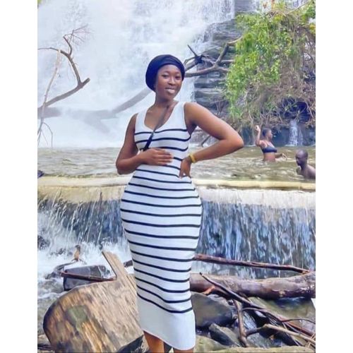 Fashion Jolie longue robe a rayures Prix pas cher Jumia CI