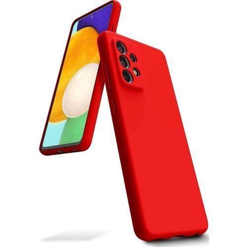 Generic Coque En Silicone Compatible Pour Samsung Galaxy A33 Avec Antichoc - ROUGE