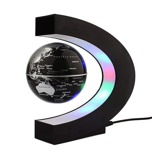 Lévitation magnétique Globe Flottant LED Lumière Carte du Monde