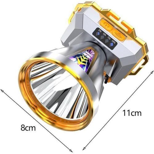 product_image_name-Generic-Puissant Lampe frontale étanche rechargeable à LED lumineuse de 500 lumens avec capteur de mouvement-4