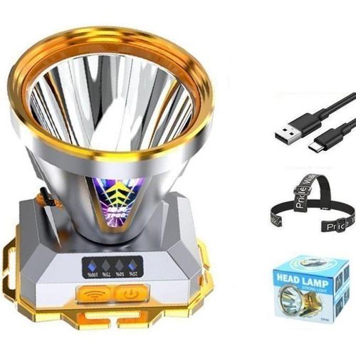 product_image_name-Generic-Puissant Lampe frontale étanche rechargeable à LED lumineuse de 500 lumens avec capteur de mouvement-5