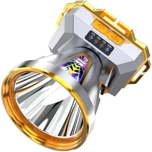 product_image_name-Generic-Puissant Lampe frontale étanche rechargeable à LED lumineuse de 500 lumens avec capteur de mouvement-6