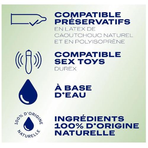 product_image_name-Durex- - Lot de 2 Gels Lubrifiants Intimes - Lubrifiant Naturel Original à base d'eau 100 ml - Gel Lubrifiant Sexuel Intime Sensitive 50 ml-2