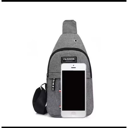 product_image_name-Generic-Sac Bandoulière avec Prise Casque – Design Moderne et Pratique / GRIS-3