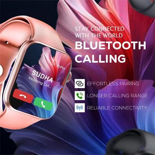 Generic Montre connectée entièrement tactile, appels Bluetooth, compatible iOS et Android - image 5