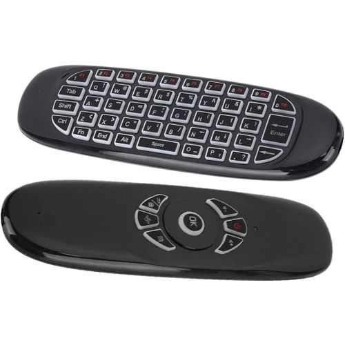 product_image_name-Generic-Télécommande, Clavier de Souris à Distance C120 USB 2.4G avec détection de Mouvement Air Fly avec rétroéclairage coloré-4