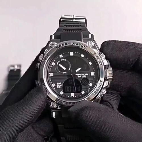 product_image_name-Bro Toumi-Toumi Calendar Sporty Waterproof Quartz Men's Watch-Black-3