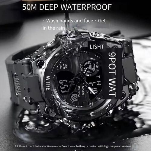product_image_name-Bro Toumi-Toumi Calendar Sporty Waterproof Quartz Men's Watch-Black-5