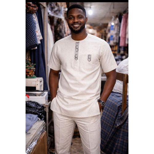 product_image_name-Fashion-Complet Homme Manches courtes - En    Glassé - Bleu-1