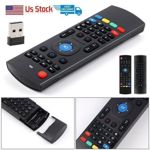 Generic Télécommande Pour PC/Android TV Clavier Sans Fil MX3 Air Fly Mouse, 2.4GHz - image 7