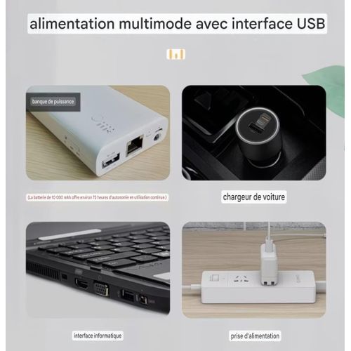 Generic Pompe À Oxygène Pour Aquarium Silencieuse USB Noir 1 Pièce - image 8