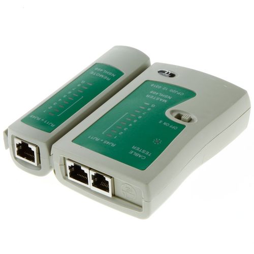 Generic Testeur De Câbles Réseaux RJ45 RJ11 - Blanc/vert - Prix pas cher