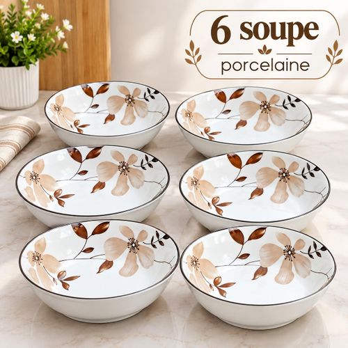 Generic Lot de 6 assiettes cassable