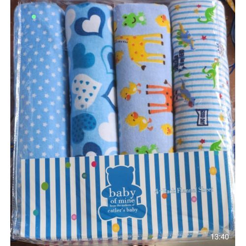Fashion Lot de 4 Draps en Flanelle