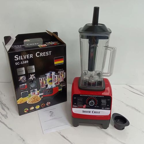SILVER CREST Blender Professionnel 4500W – Mixeur Multifonction - Rouge / Noir